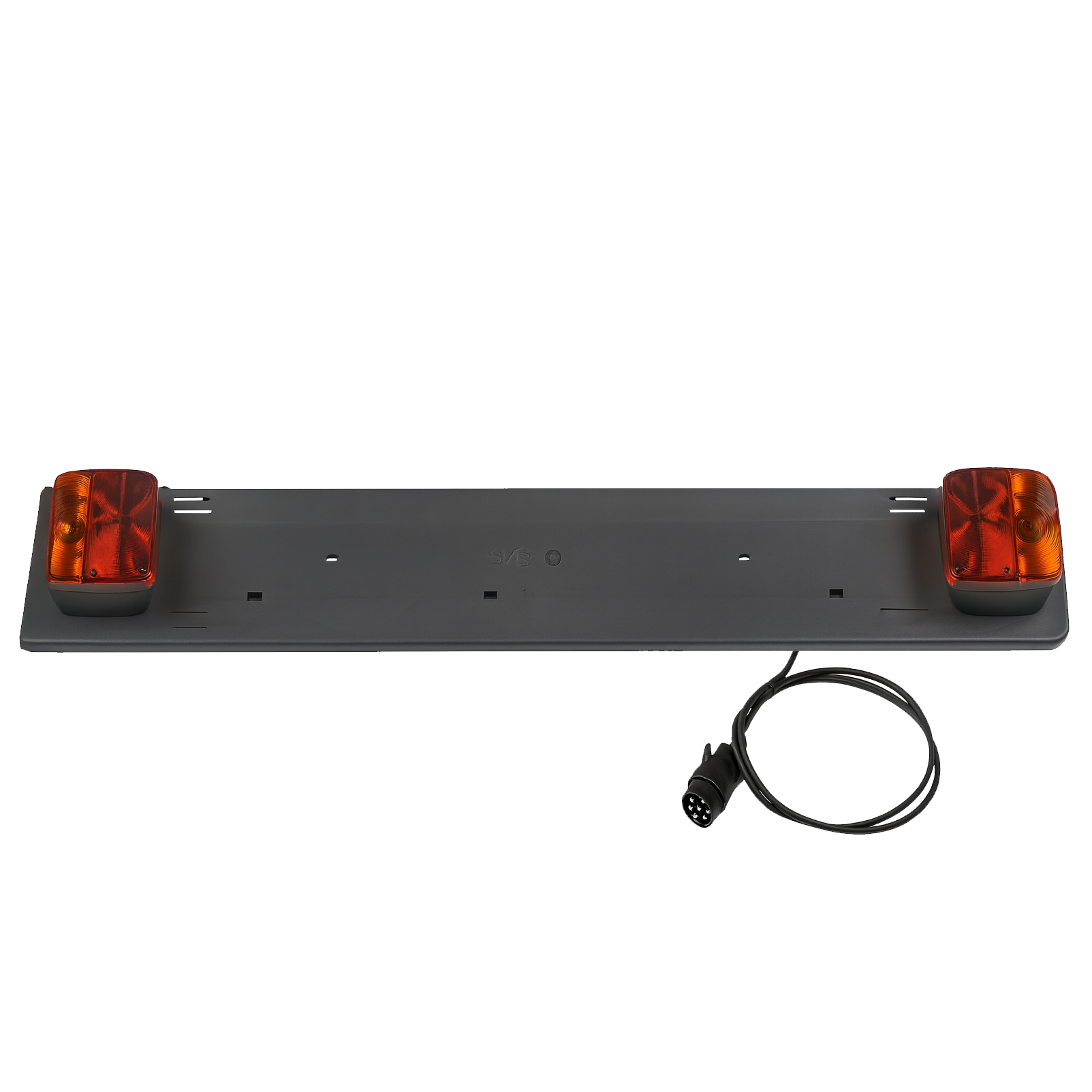 Barra ripetitrice targa con fanali e spina 7 poli