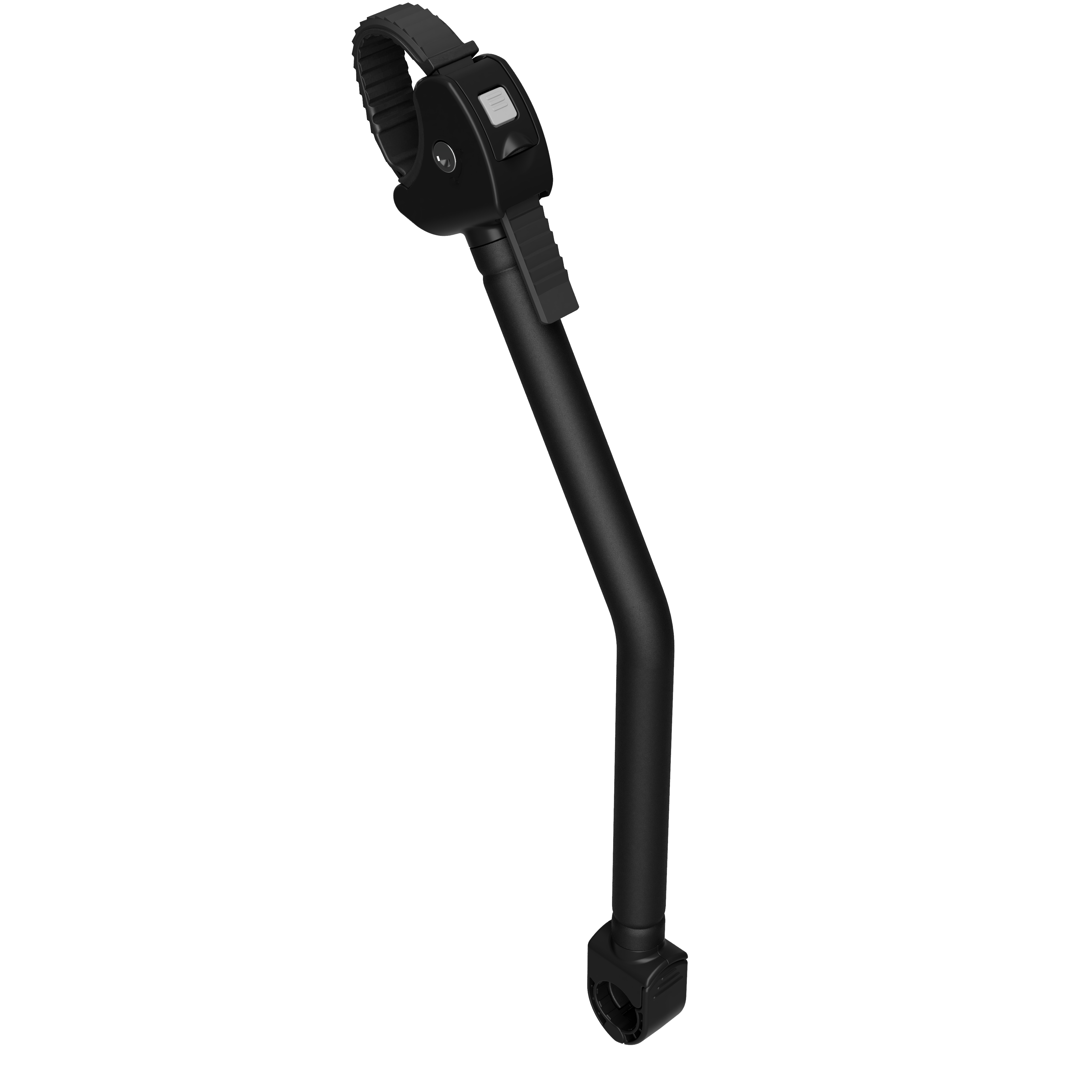 Long black wrinkle arm with ratchet and key lock